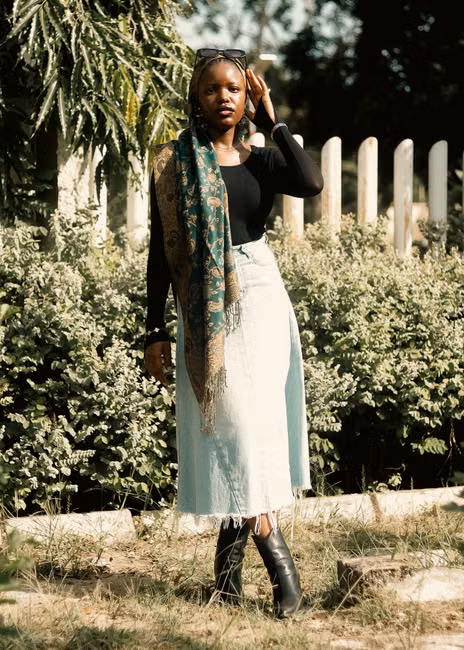 Vestido Midi Canelado